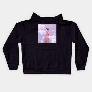 Lady In Pink Kids Hoodie